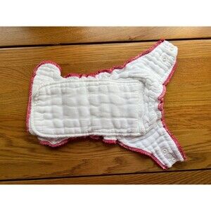 Cloth-eeze Medium workhorse fitted diaper -snap closure - prepped/not used
